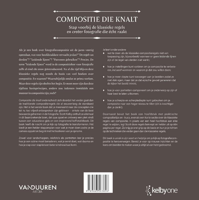 Achterkant van Compositie die knalt