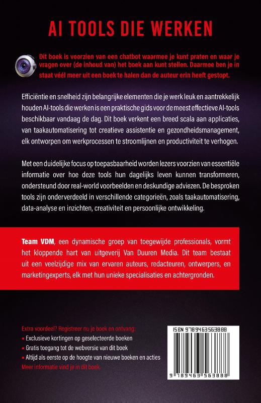 Achterkant van AI-tools die werken