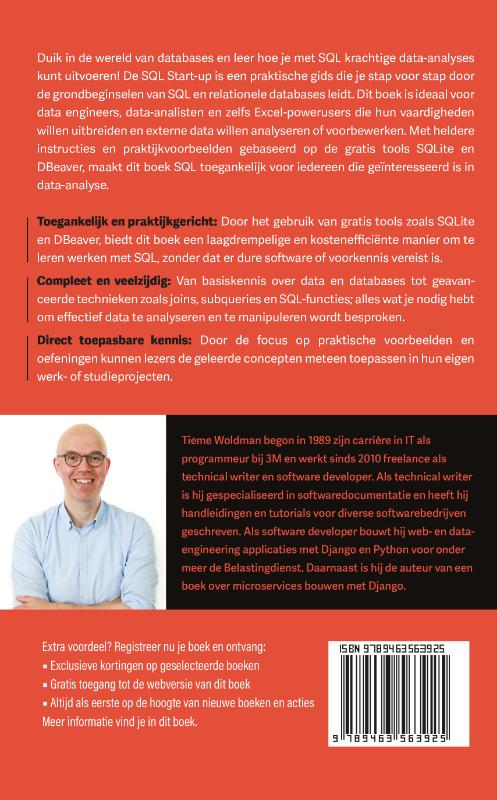 Achterkant van De SQL Start-up: data-analyse voor iedereen