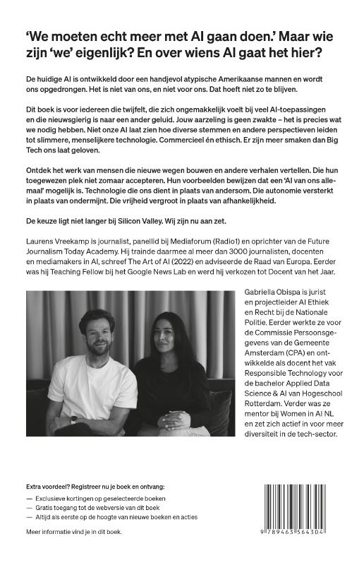 Achterkant van Niet onze AI
