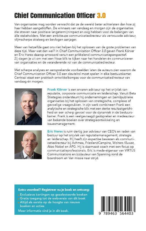 Achterkant van Chief Communication Officer 3.0