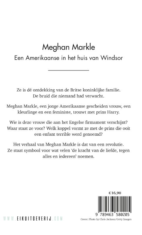 Achterkant van Meghan Markle