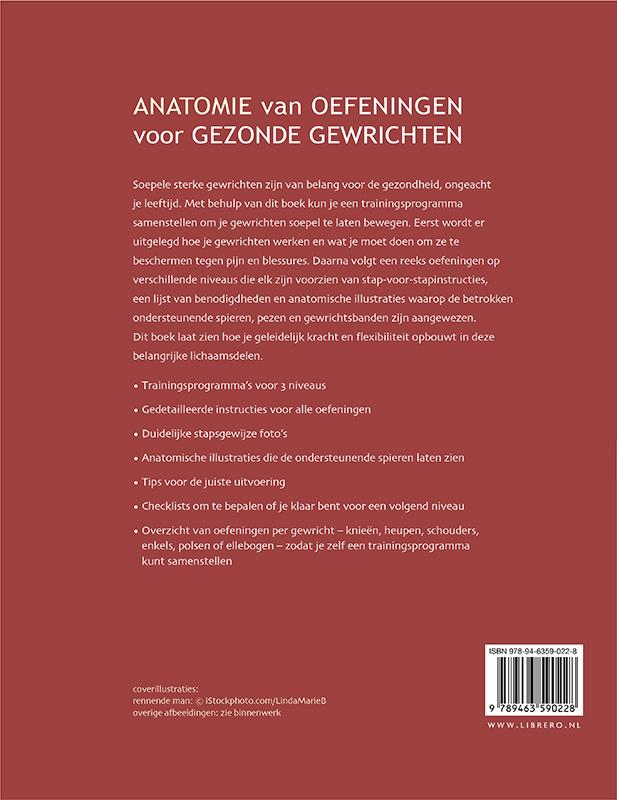 Achterkant van Anatomie van oefeningen voor gezonde gewrichten
