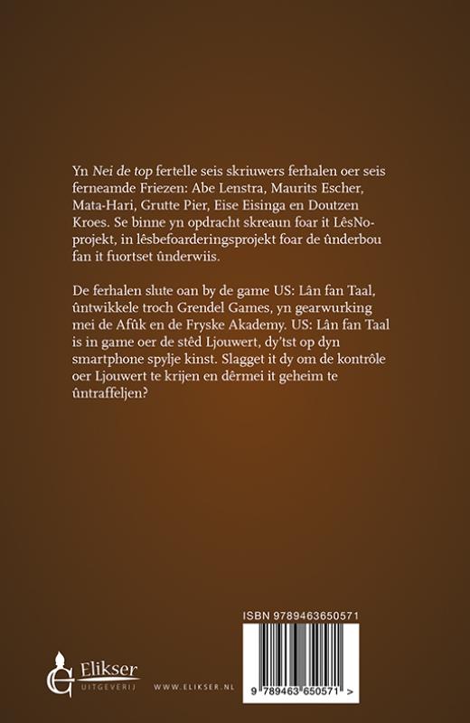 Achterkant van Nei de top