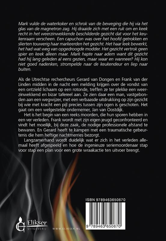 Achterkant van De blauwe sleutel