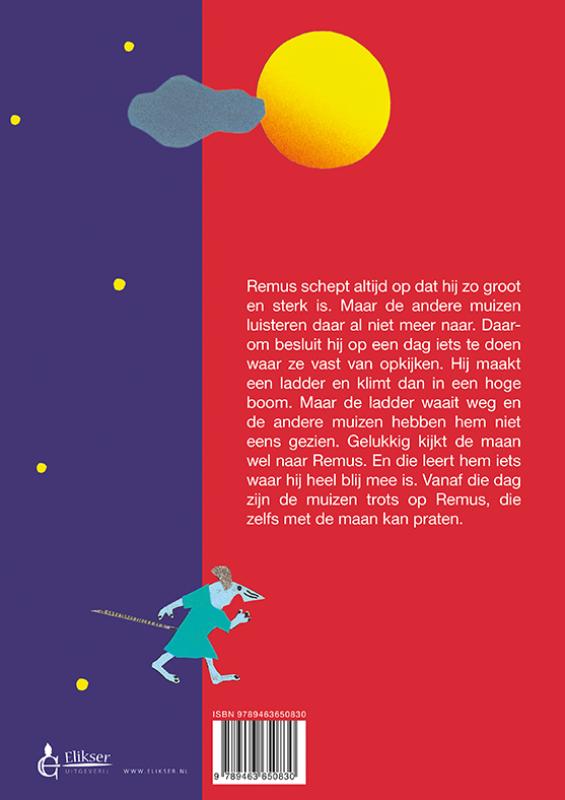 Achterkant van Remus Reuzenmuis