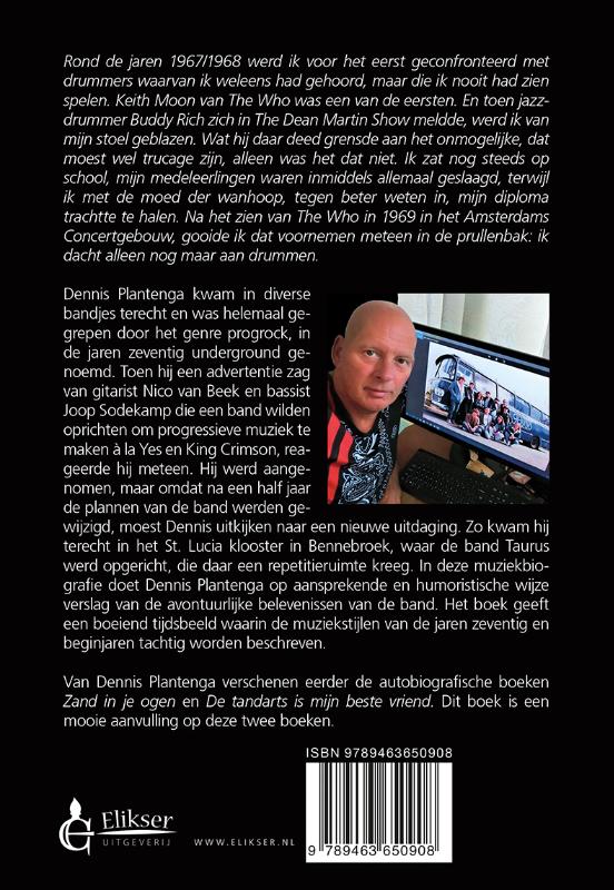Achterkant van De Haarlemse prog-rockband Taurus