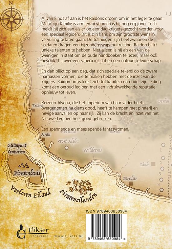 Achterkant van Het Nieuwe Legioen