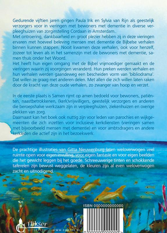 Achterkant van Samen rijmt op amen