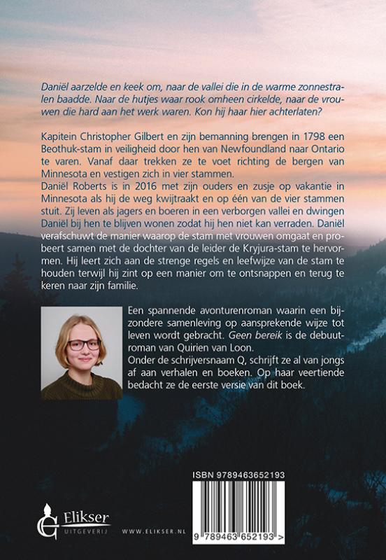 Achterkant van Geen bereik
