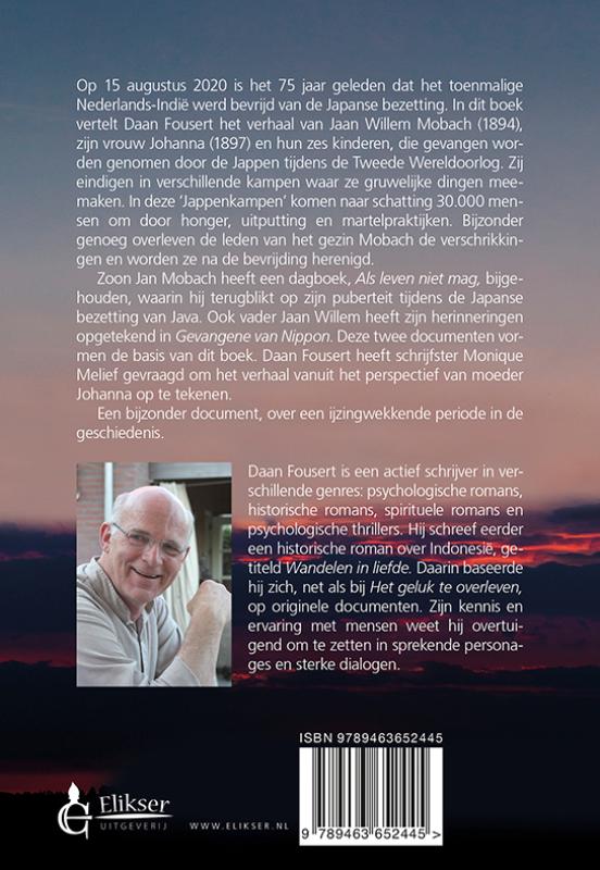 Achterkant van Het geluk te overleven