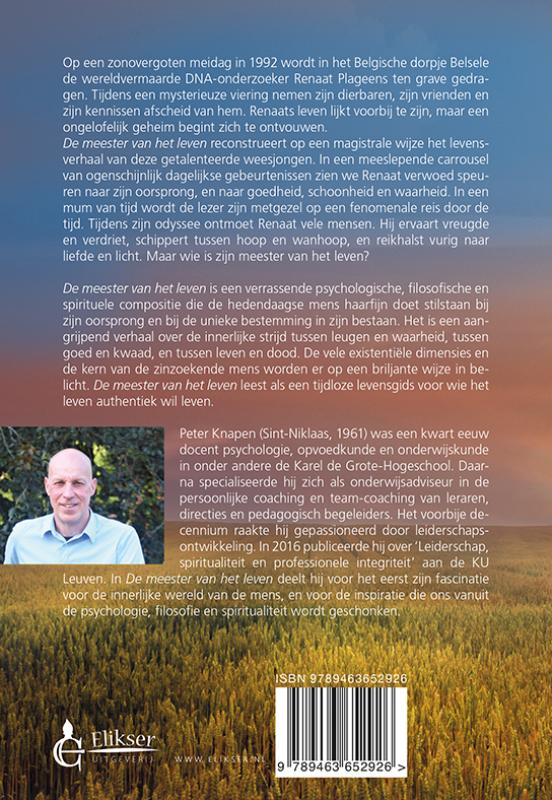 Achterkant van De meester van het leven