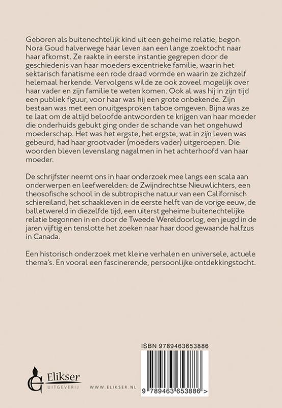 Achterkant van Een Goudengeschiedenis
