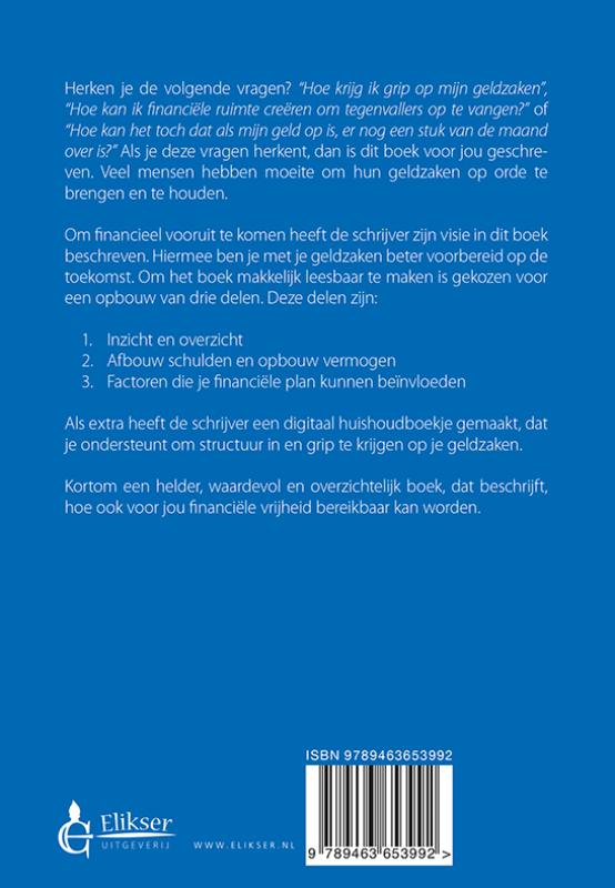 Achterkant van Financiële vrijheid binnen handbereik