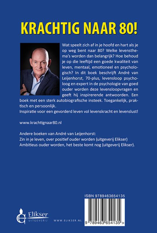 Achterkant van Krachtig naar 80!