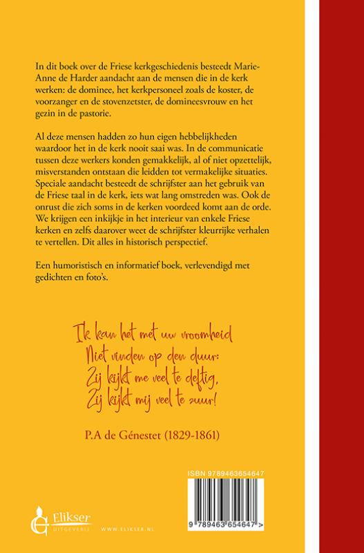 Achterkant van Kleurrijke verhalen uit de Friese kerkgeschiedenis na 1580