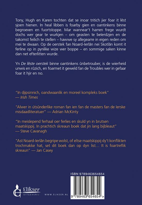 Achterkant van De lêste oerstek