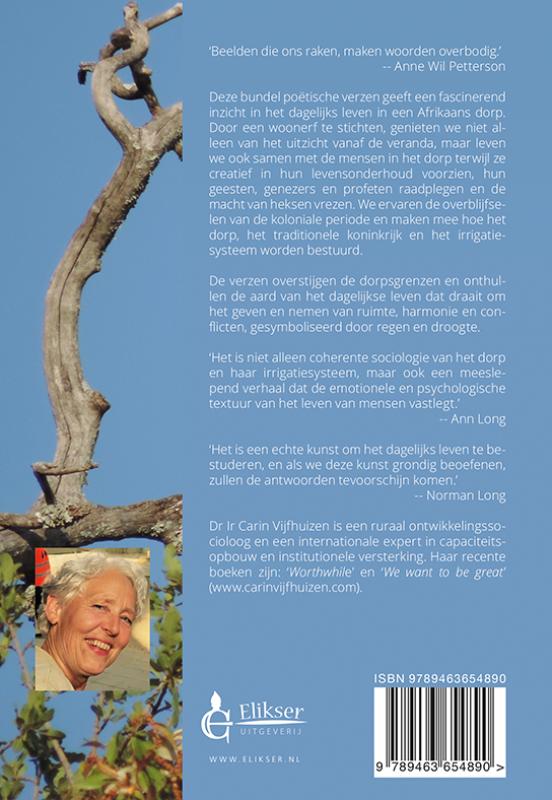 Achterkant van Hoe hardnekkig, die tropische blauwe lucht