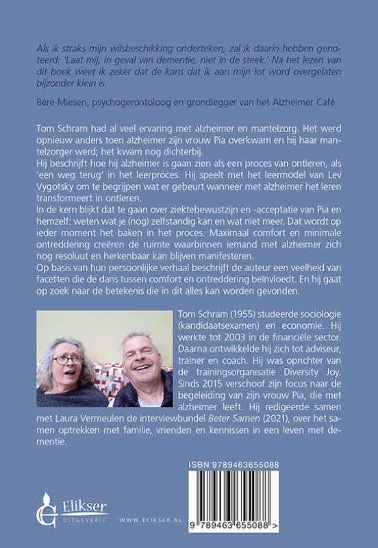 Achterkant van Ontleren met alzheimer