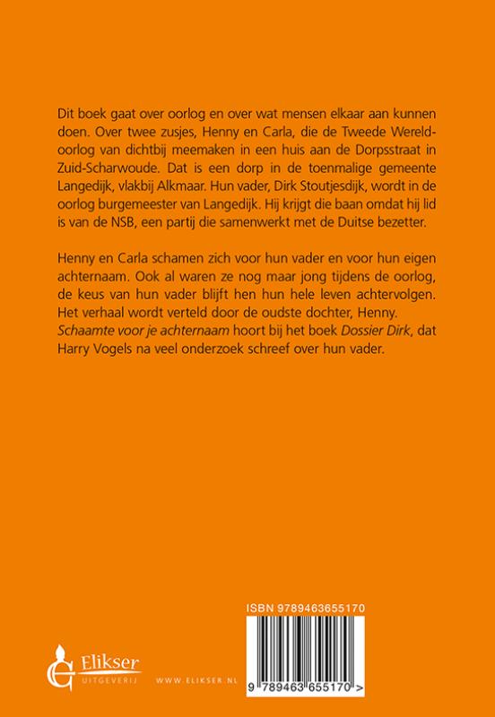Achterkant van Schaamte voor je achternaam