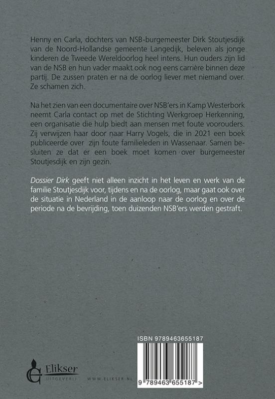 Achterkant van Dossier Dirk