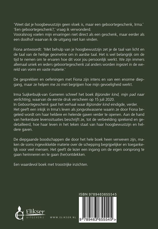 Achterkant van Geboortegeschenk