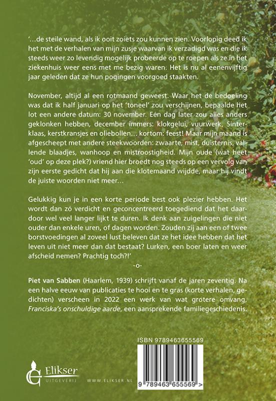 Achterkant van Een kort leven lang