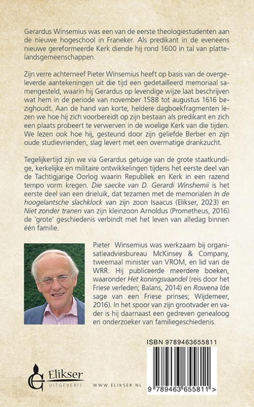 Achterkant van Die saecke van D. Gerardi Winshemii