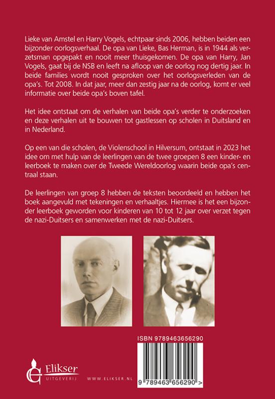 Achterkant van Onze opa's in de oorlog