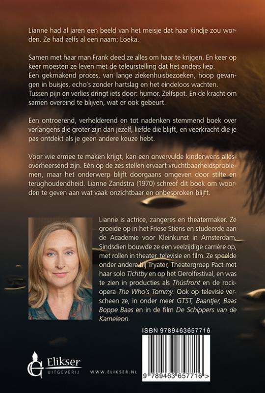 Achterkant van Storm voor de stilte
