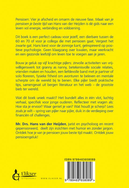 Achterkant van Maak van je pensioen je beste tijd