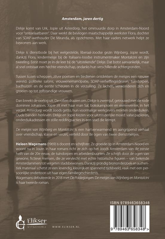Achterkant van De meisjes van Wijnberg en Montalcini