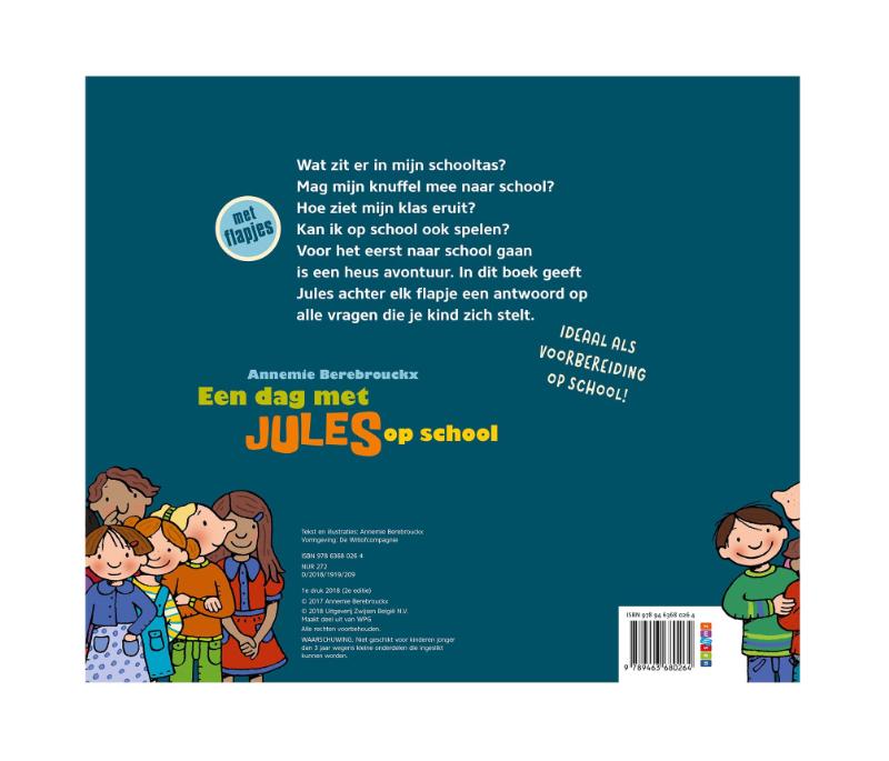 Achterkant van Een dag met Jules op school