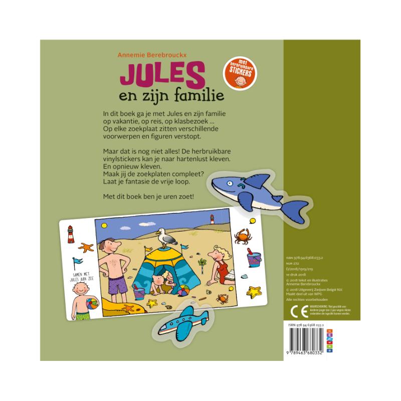 Achterkant van Zoek mee met Jules en zijn familie
