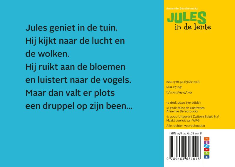 Achterkant van Jules in de lente
