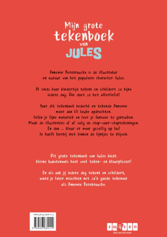 Achterkant van Mijn grote tekenboek van Jules
