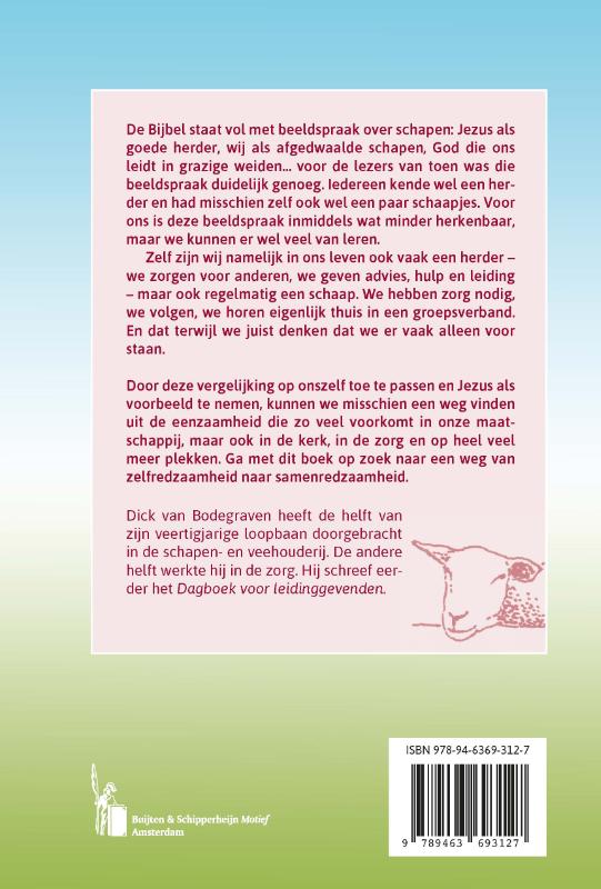 Achterkant van Schaap en herder