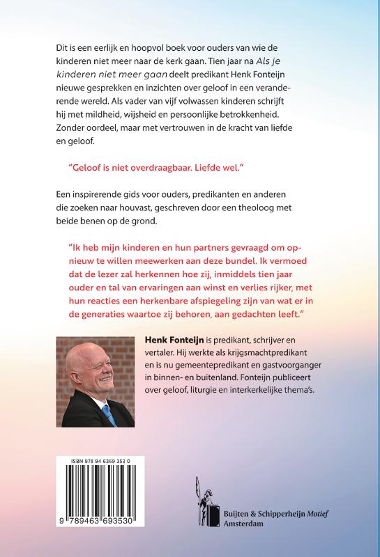 Achterkant van Blijven geloven in je kinderen