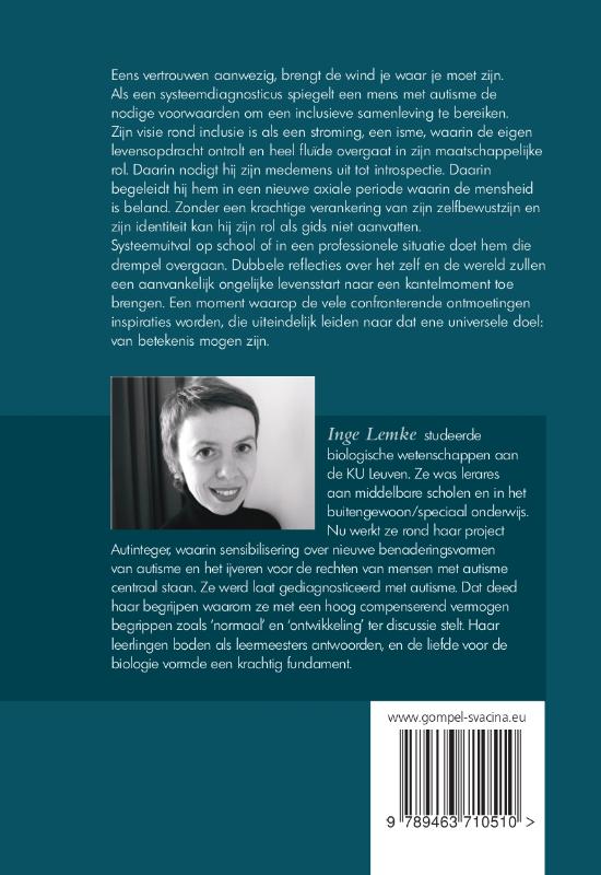 Achterkant van Autisme is een isme