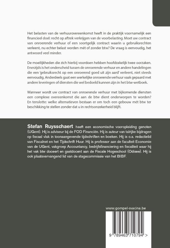 Achterkant van Beroepsmatige verhuur en btw