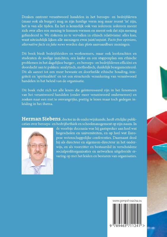 Achterkant van Verantwoord professioneel handelen