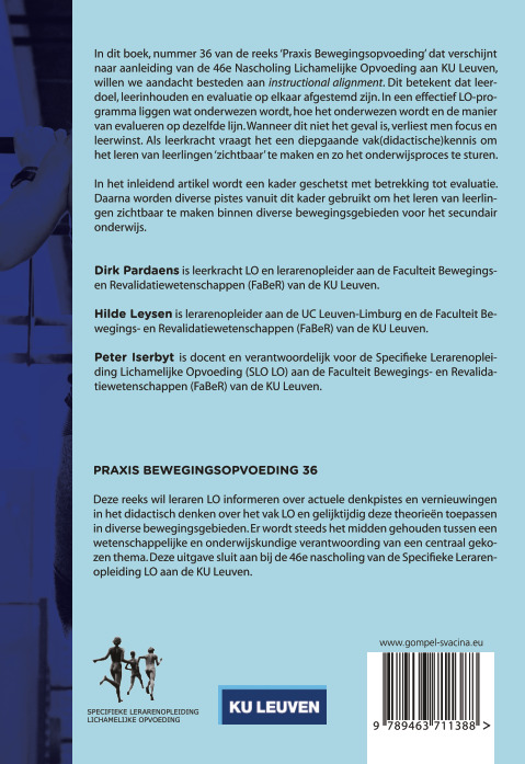 Achterkant van Zichtbaar leren in Lichamelijke Opvoeding
