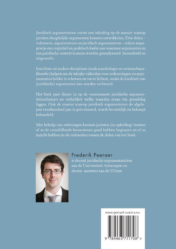 Achterkant van Juridisch argumenteren