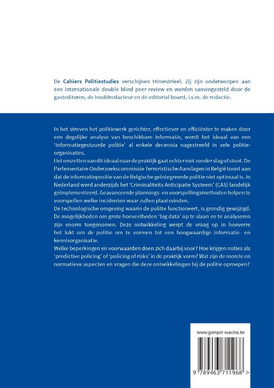Achterkant van Informatiegestuurde politie