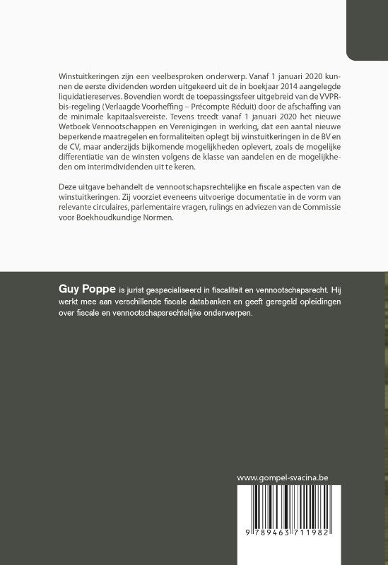 Achterkant van 42-Winstuitkering en liquidatiereserve