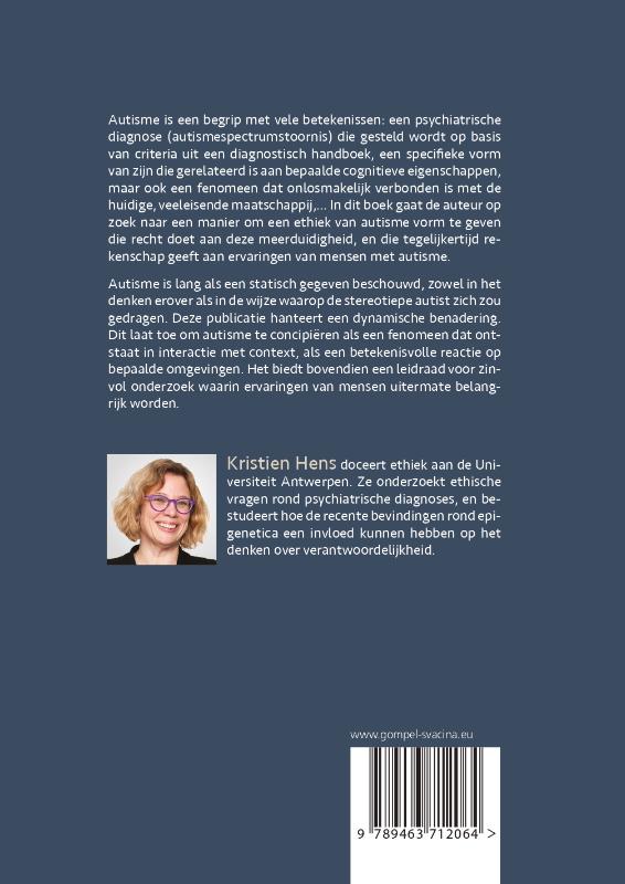 Achterkant van Dynamieken van autisme