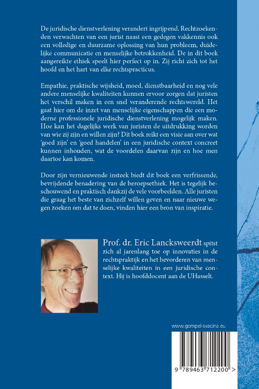 Achterkant van Juridische beroepsethiek 2.0