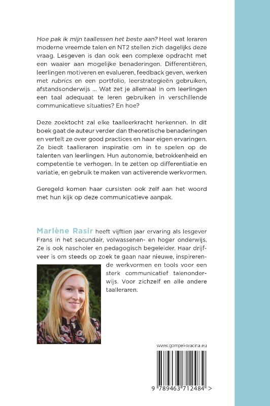 Achterkant van Communicatief talenonderwijs in de praktijk