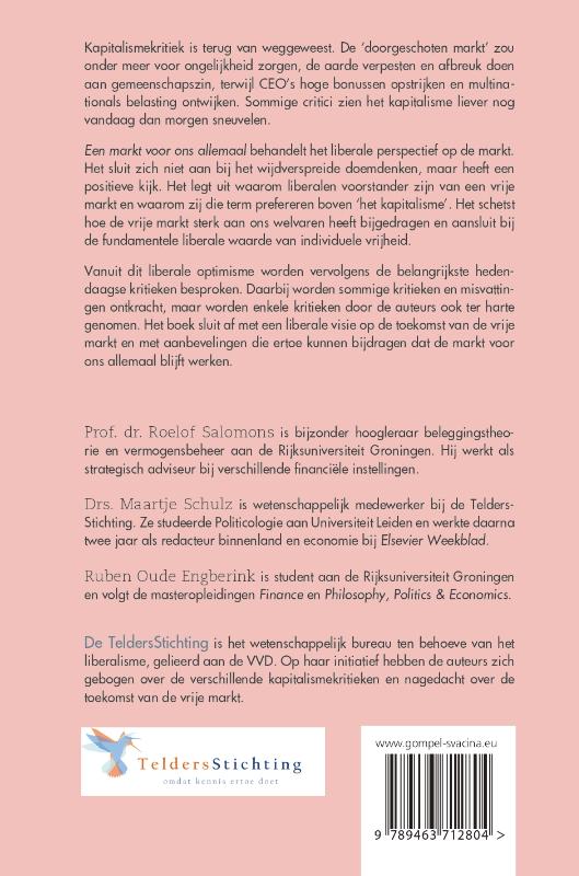 Achterkant van Een markt voor ons allemaal
