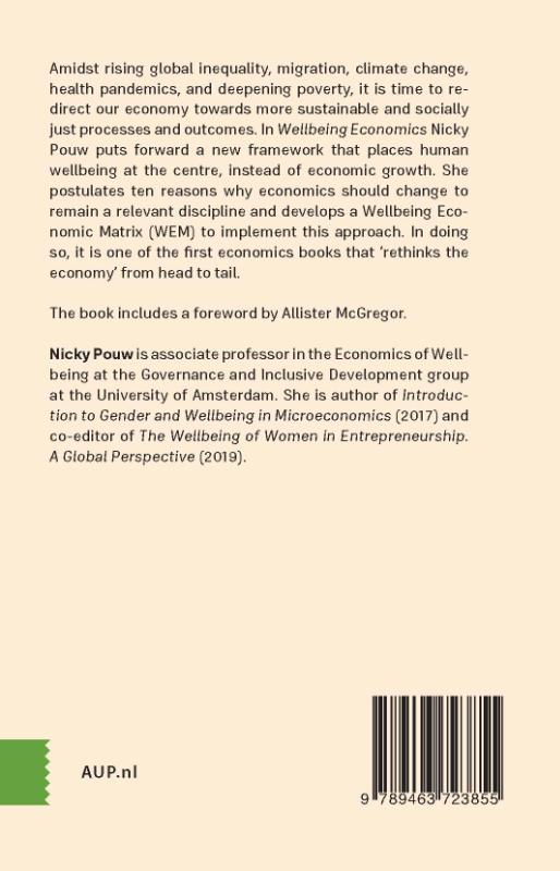 Achterkant van Wellbeing Economics